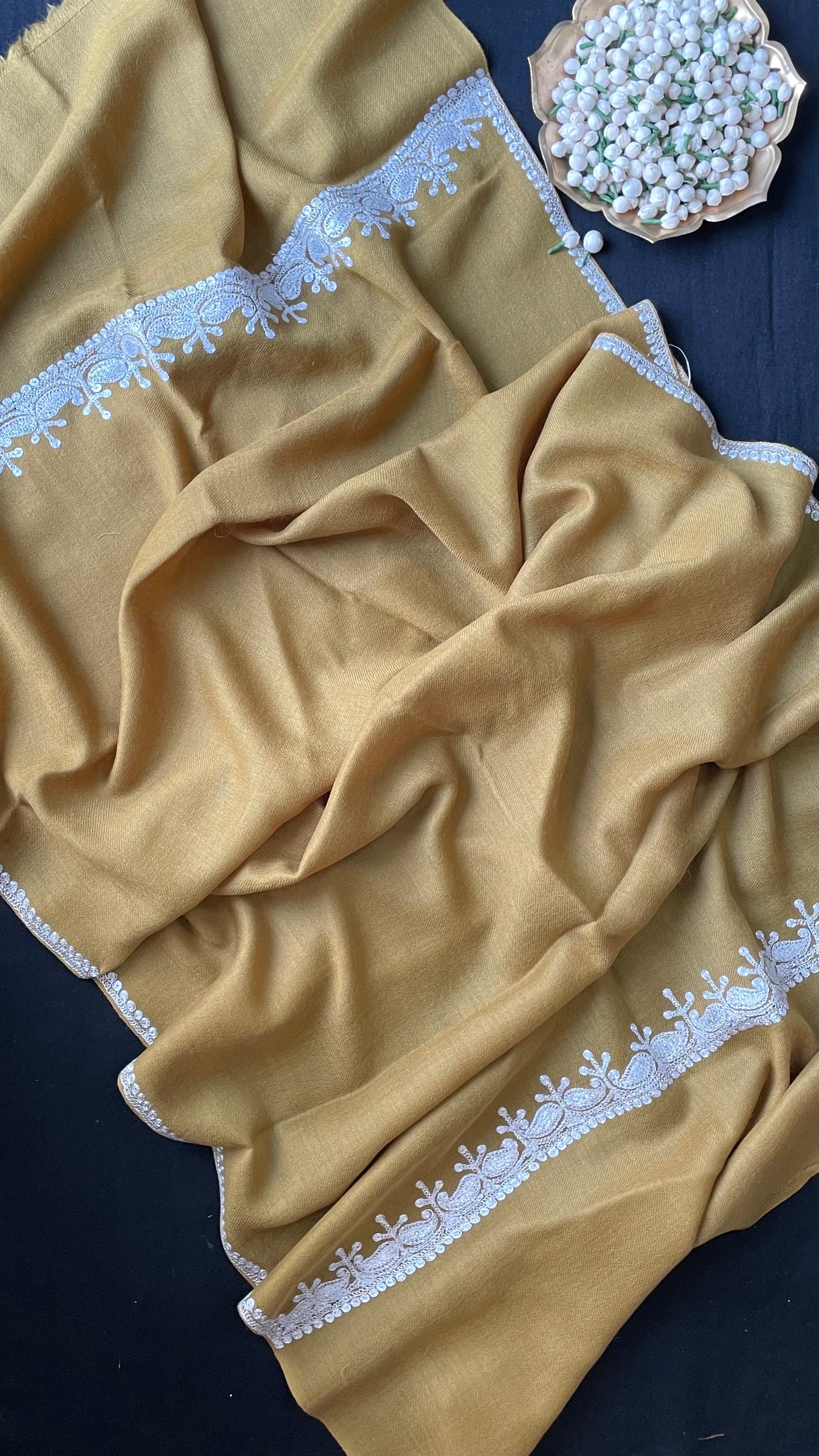 Pure Wool Kashmiri Tilla Stoles