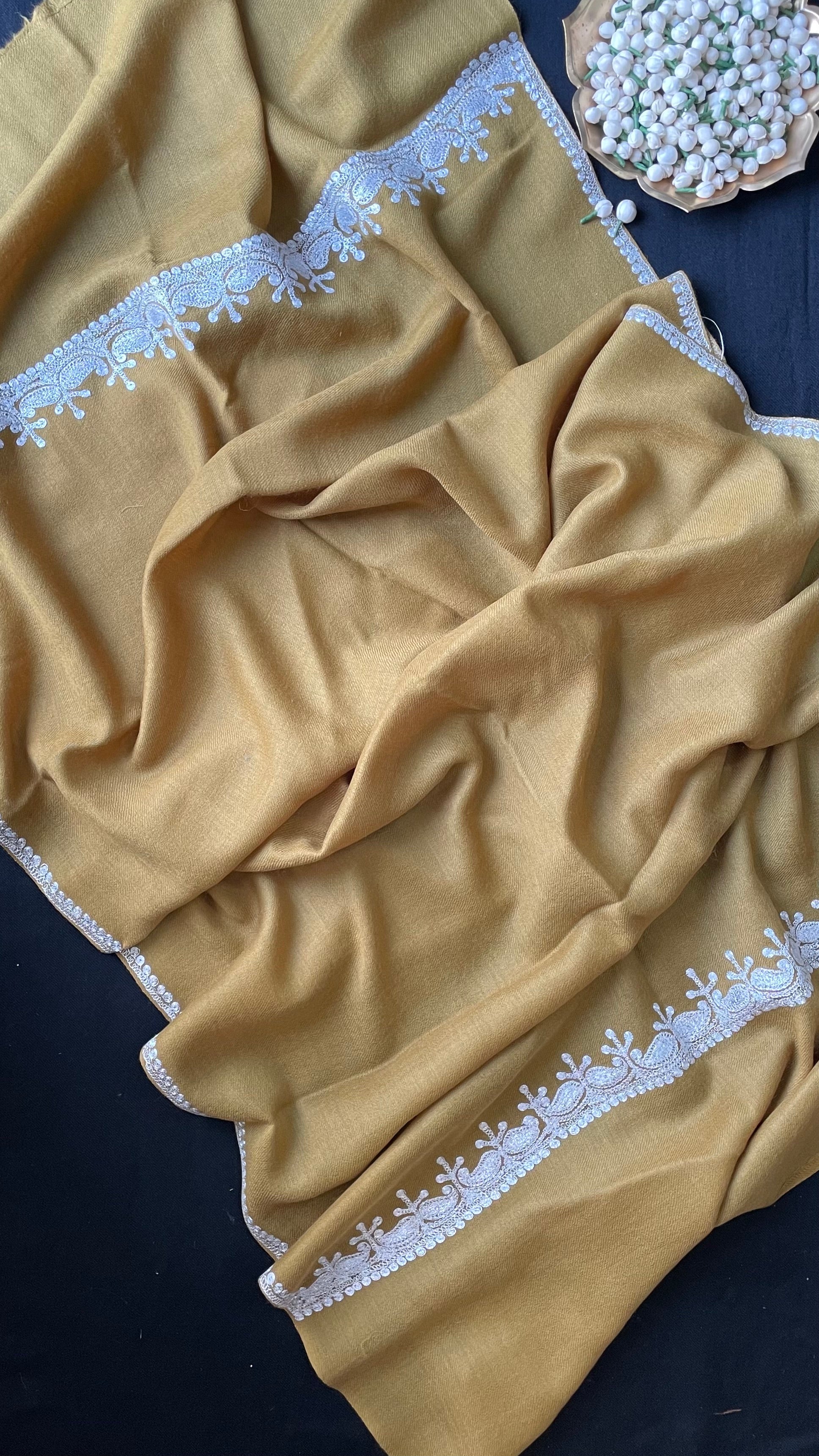 Pure Wool Kashmiri Tilla Stoles