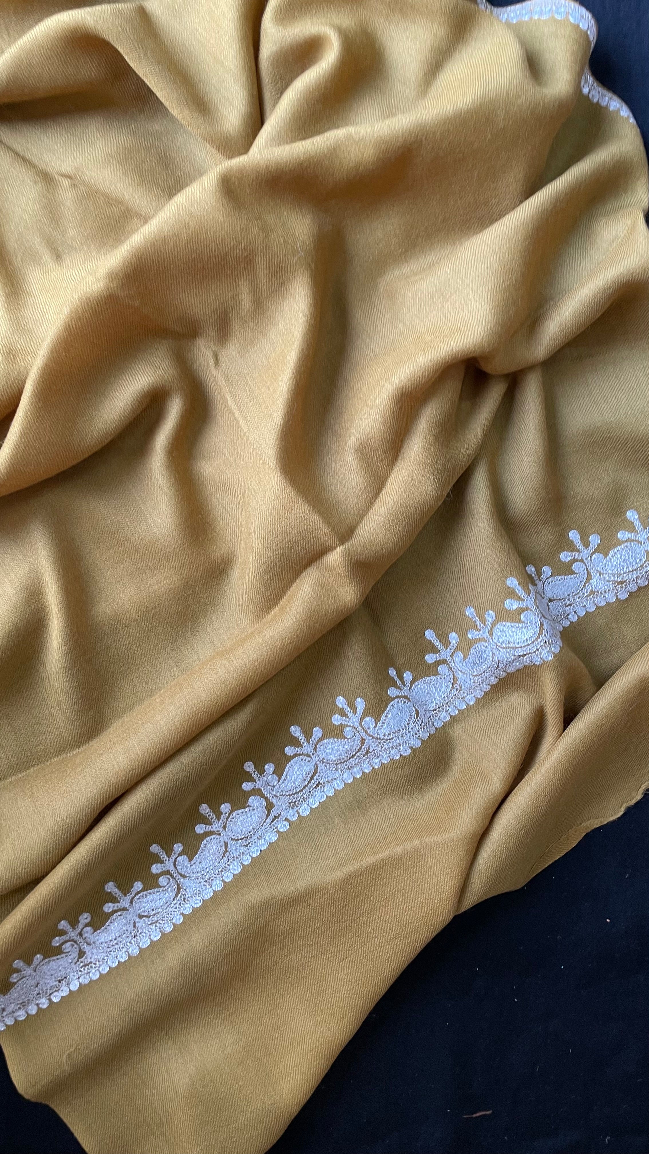 Pure Wool Kashmiri Tilla Stoles