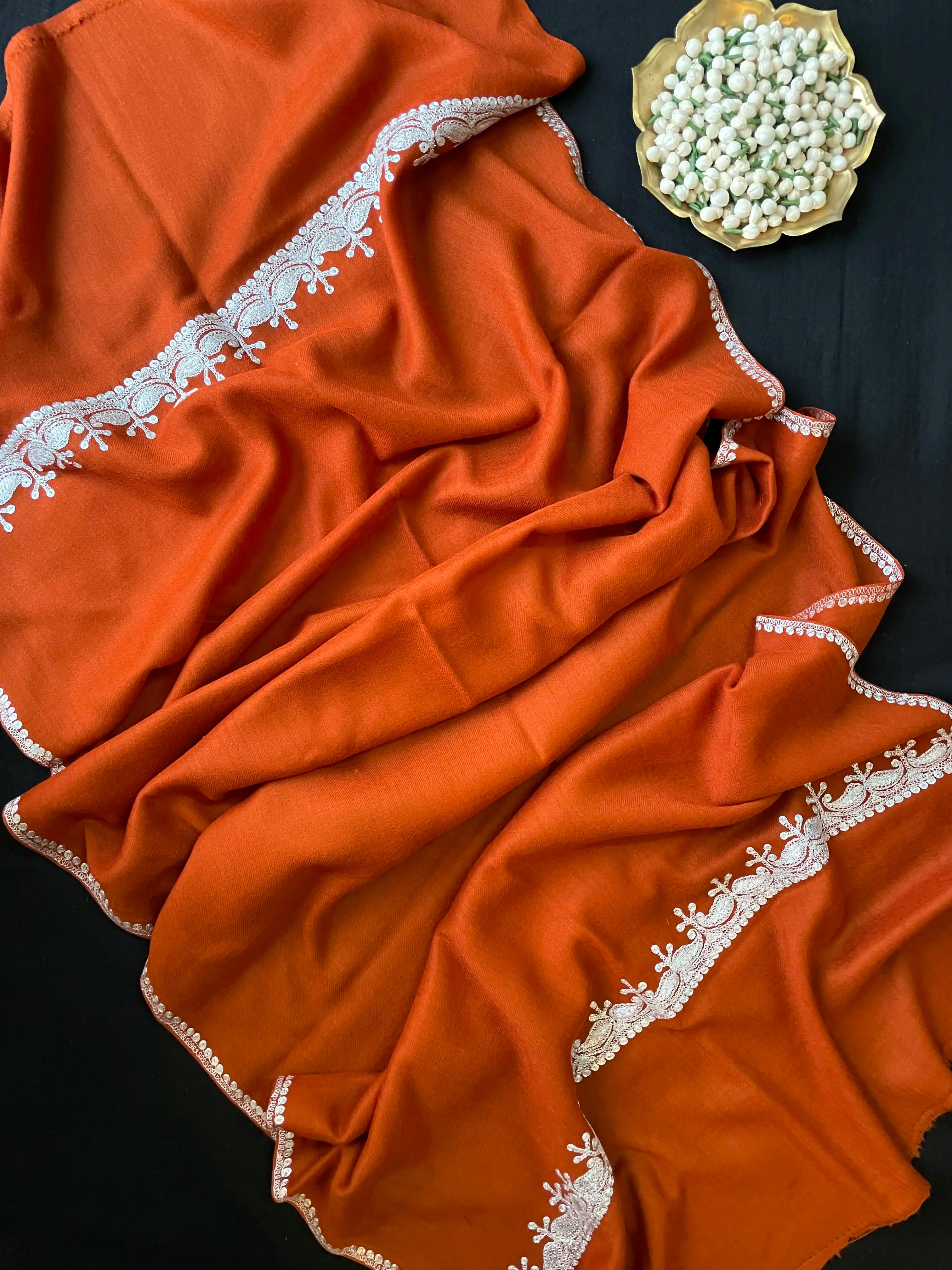 Pure Wool Kashmiri Tilla Stoles