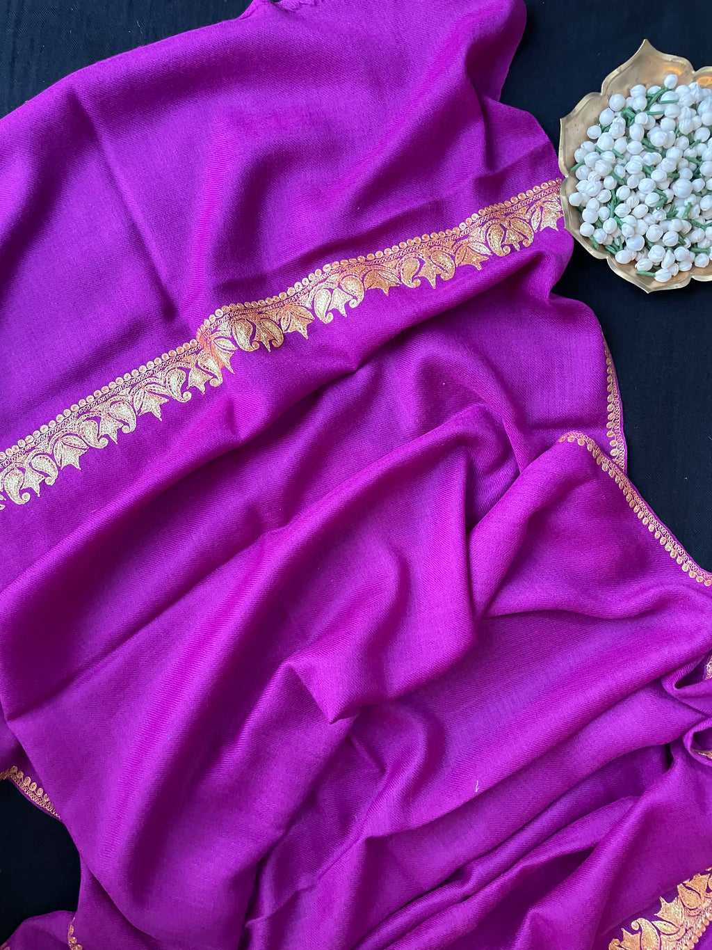 Pure Wool Kashmiri Tilla Stoles