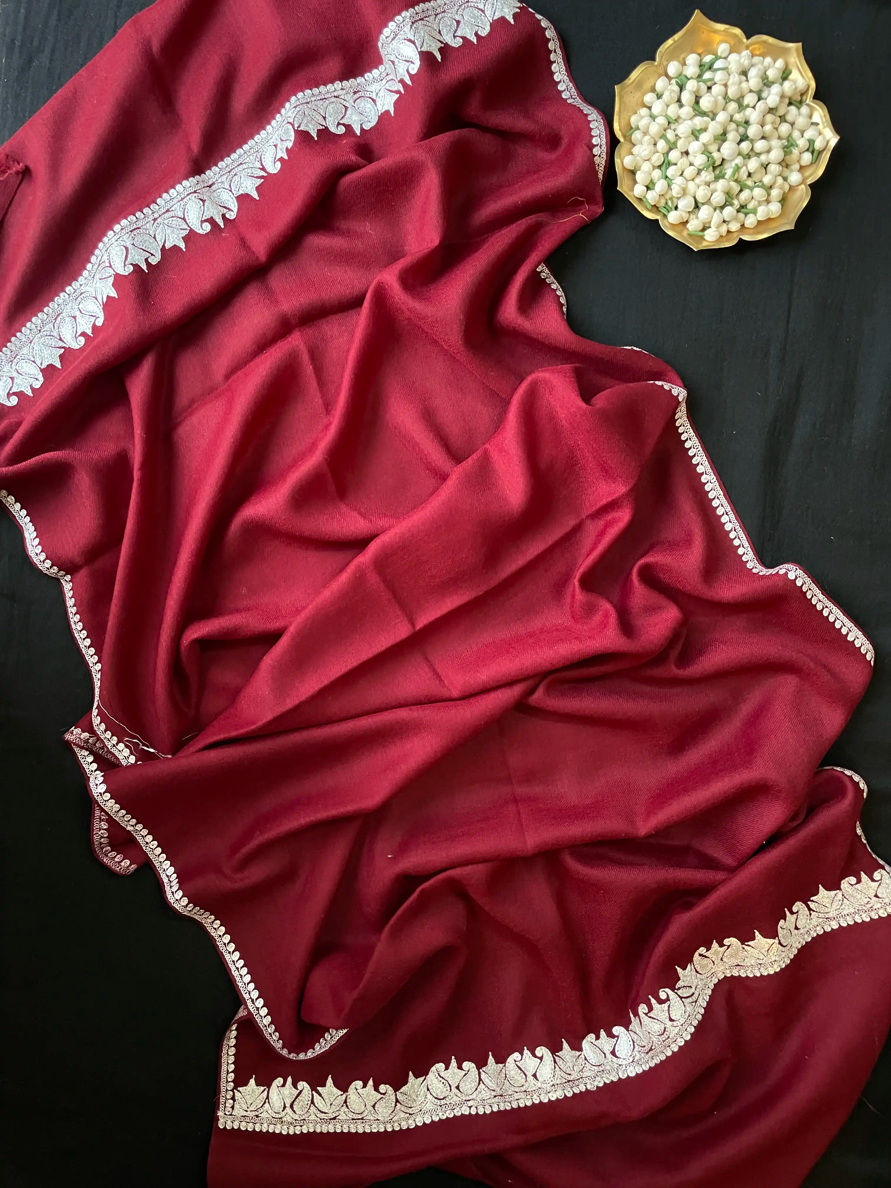 Pure Wool Kashmiri Tilla Stoles