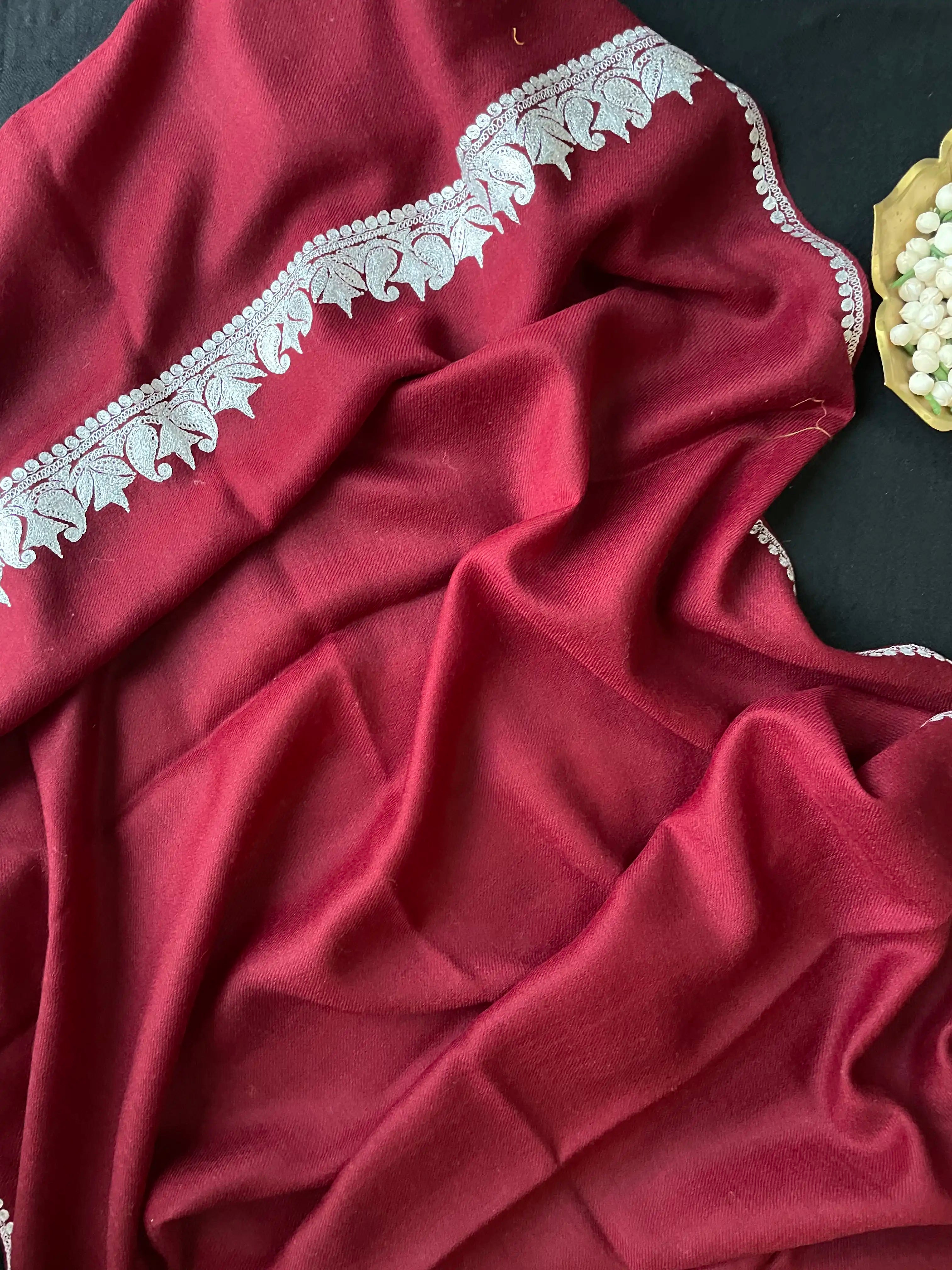 Pure Wool Kashmiri Tilla Stoles