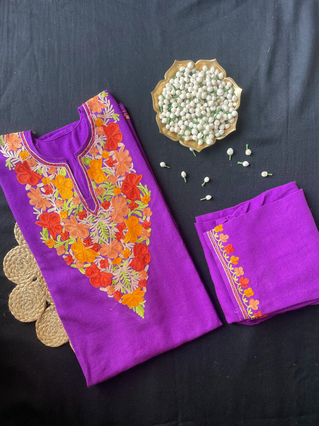 Kashmiri Pheran Sets - Aari Embroidered