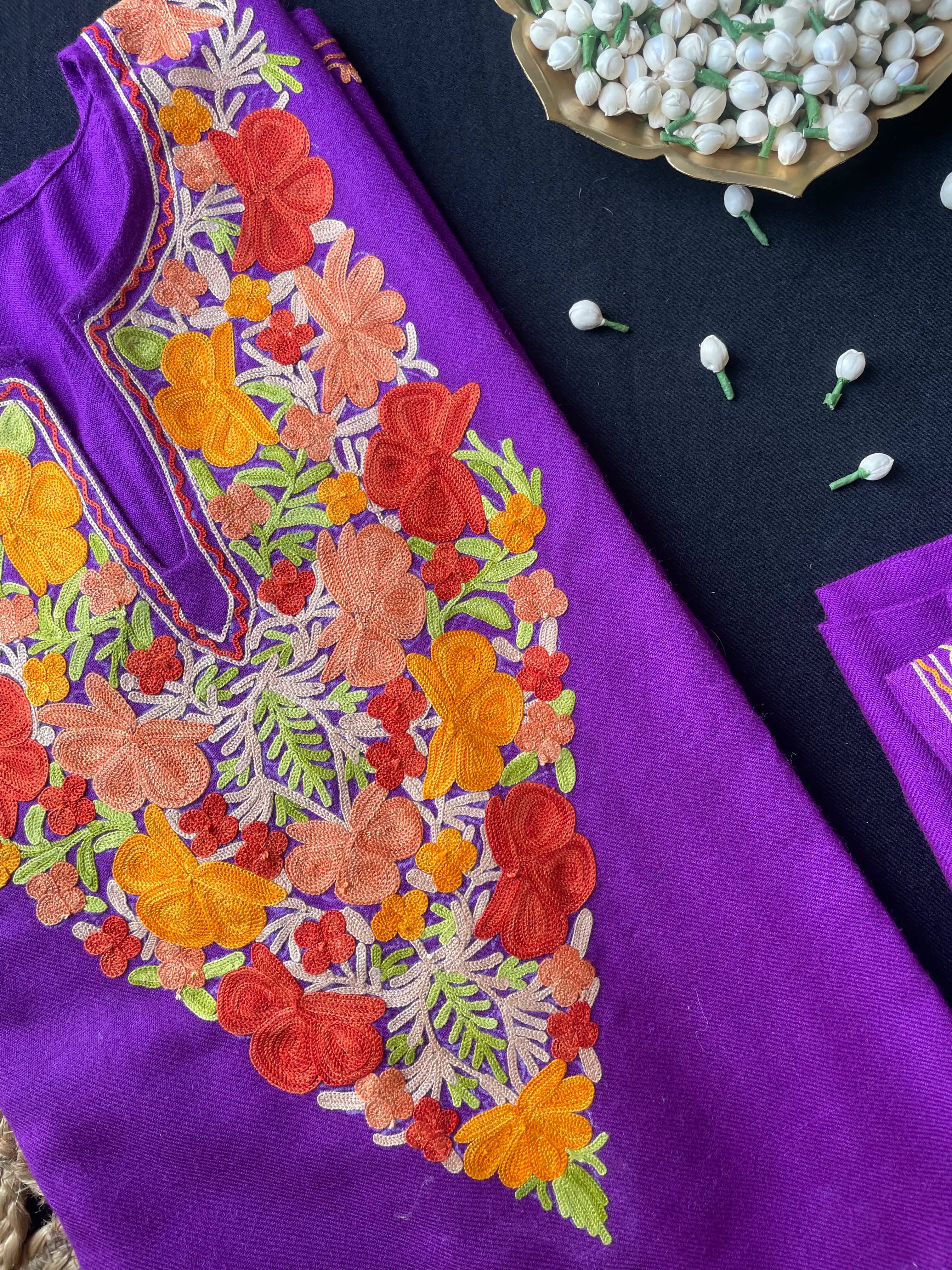 Kashmiri Pheran Sets - Aari Embroidered