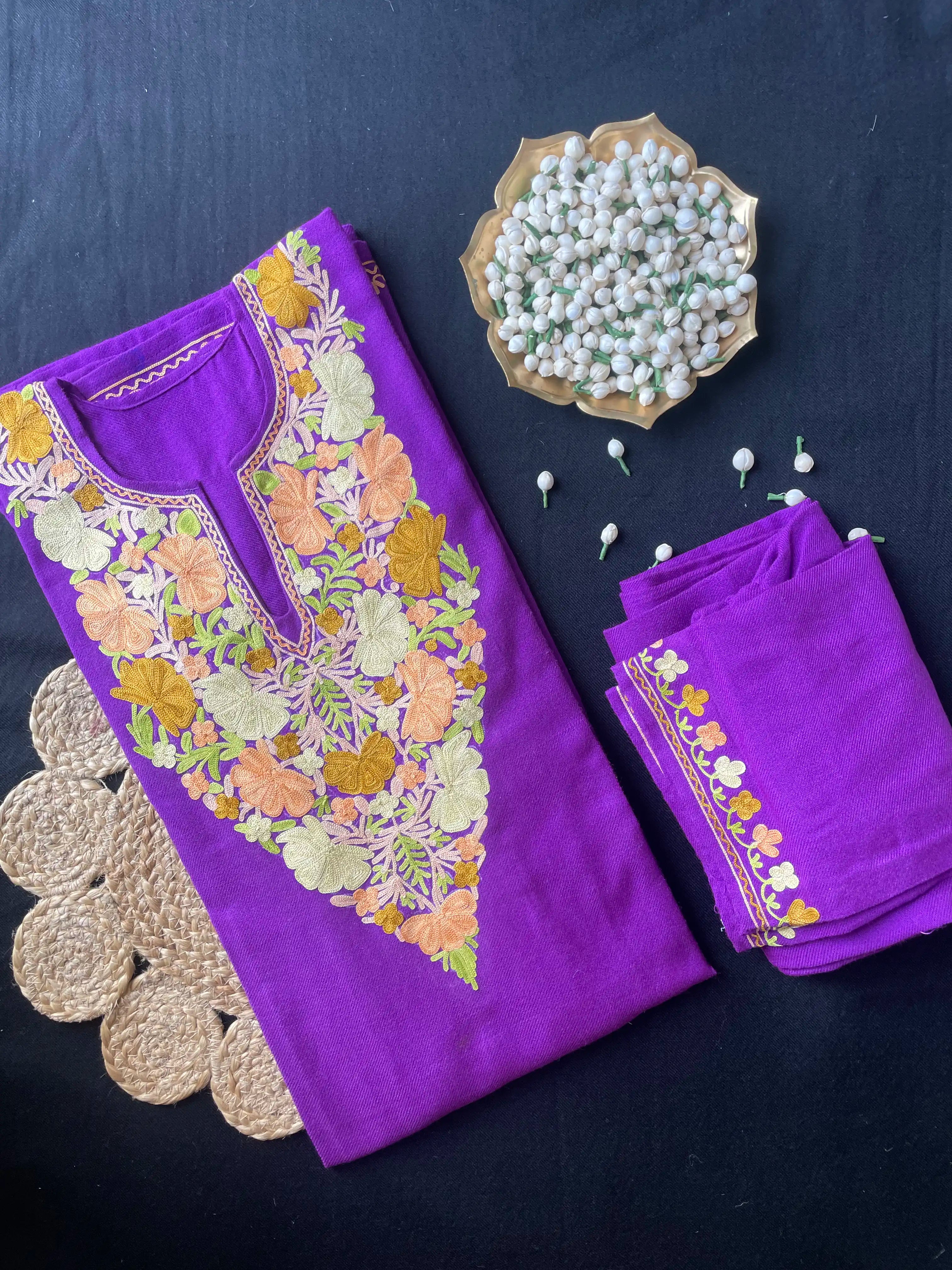 Kashmiri Pheran Sets - Aari Embroidered
