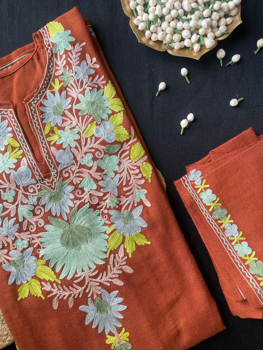 Kashmiri Pheran Sets - Aari Embroidered