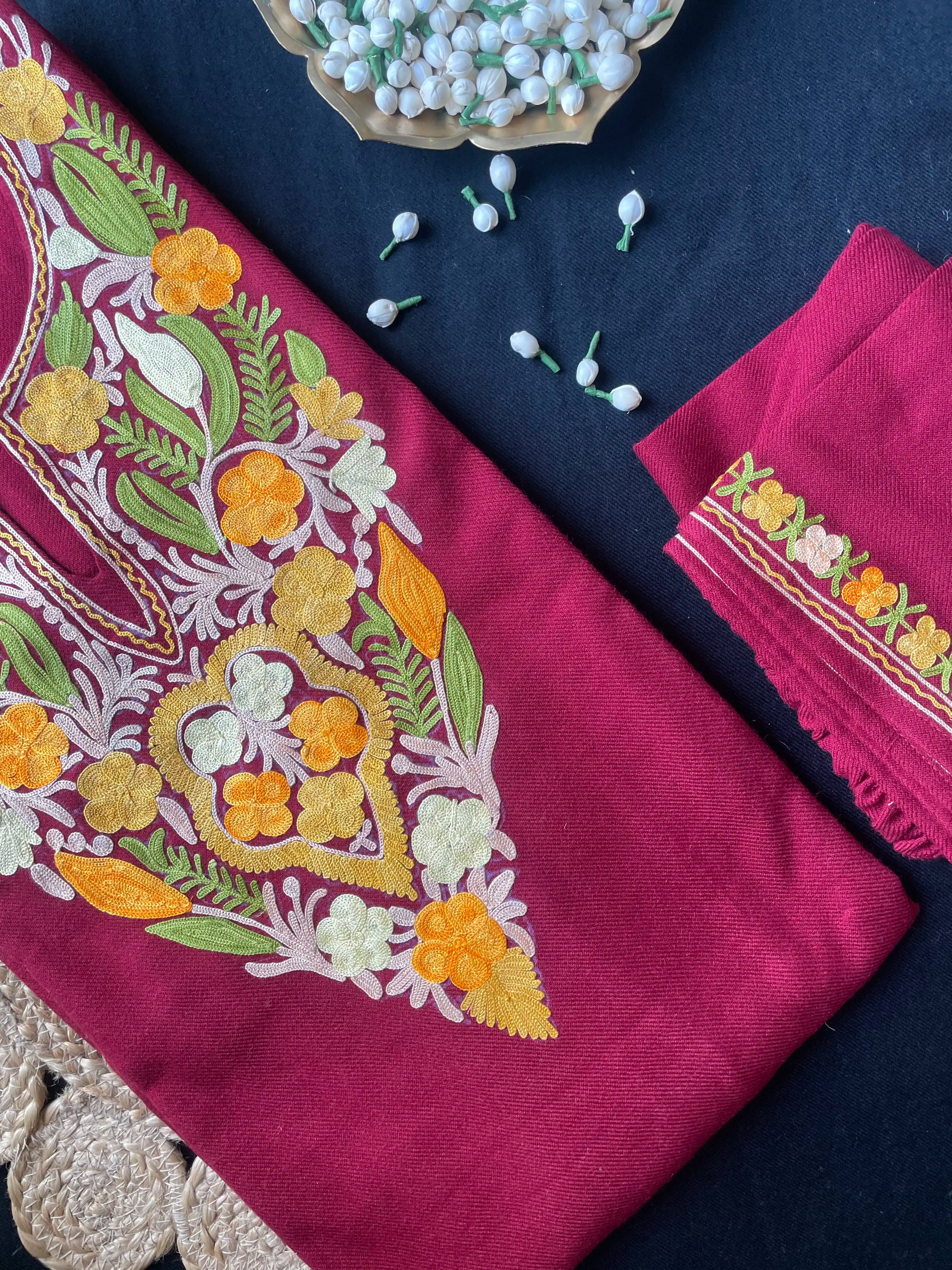 Kashmiri Pheran Sets - Aari Embroidered