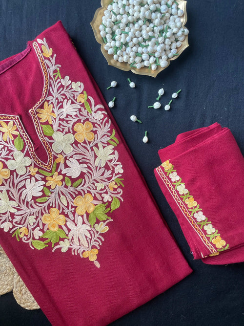 Cashmilon Pheran Set - Aari