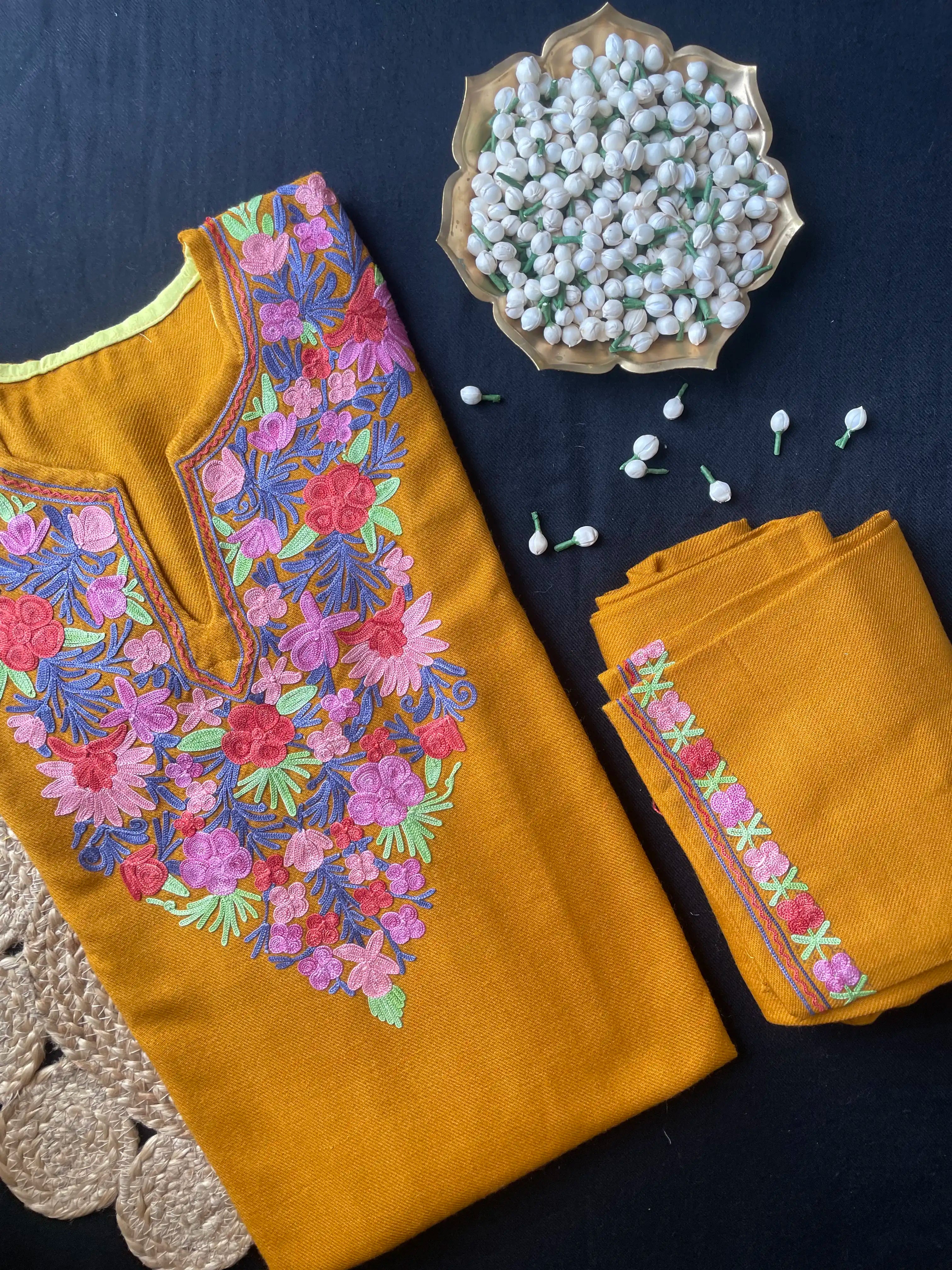 Kashmiri Pheran Sets - Aari Embroidered