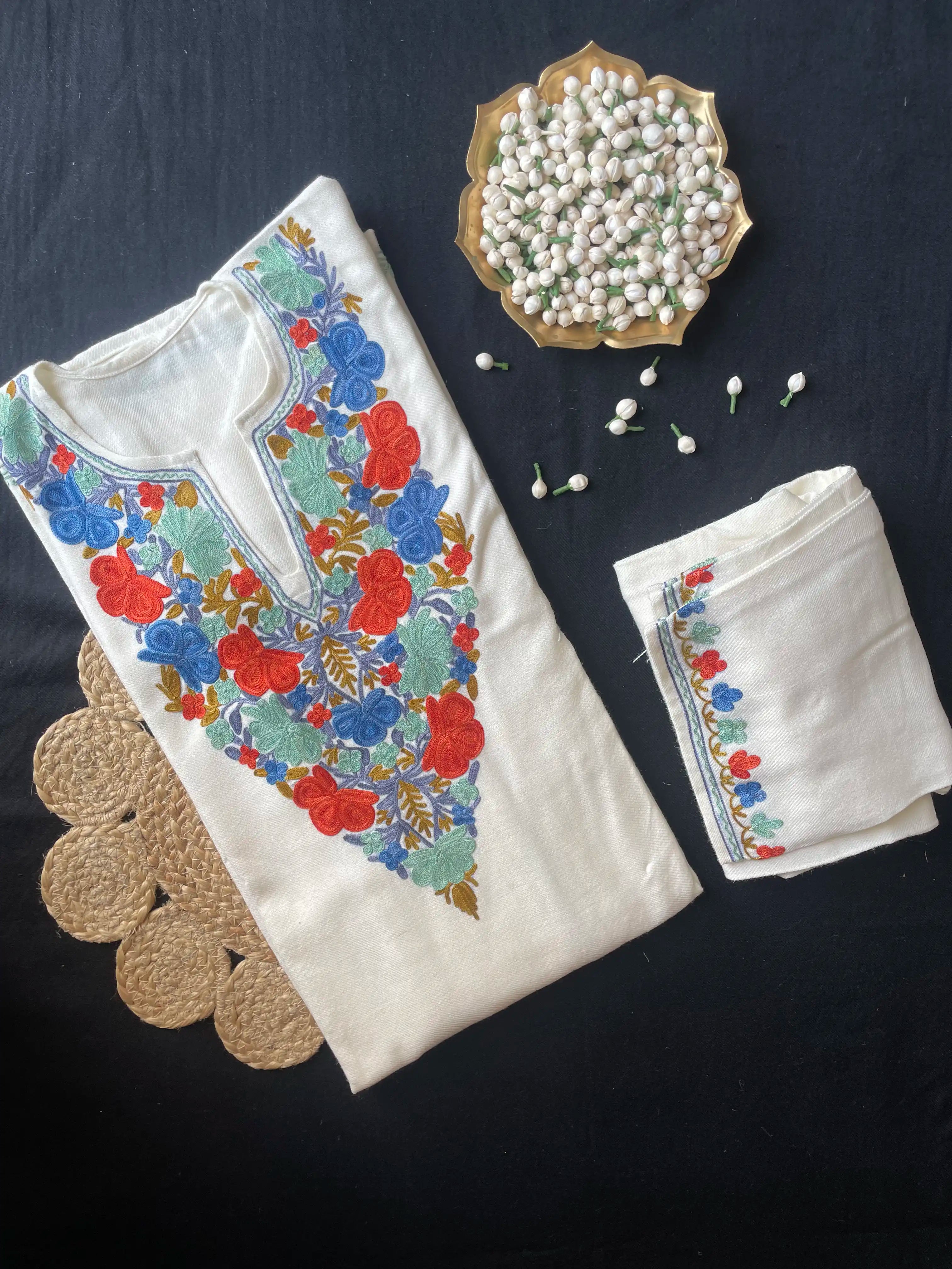 Kashmiri Pheran Sets - Aari Embroidered