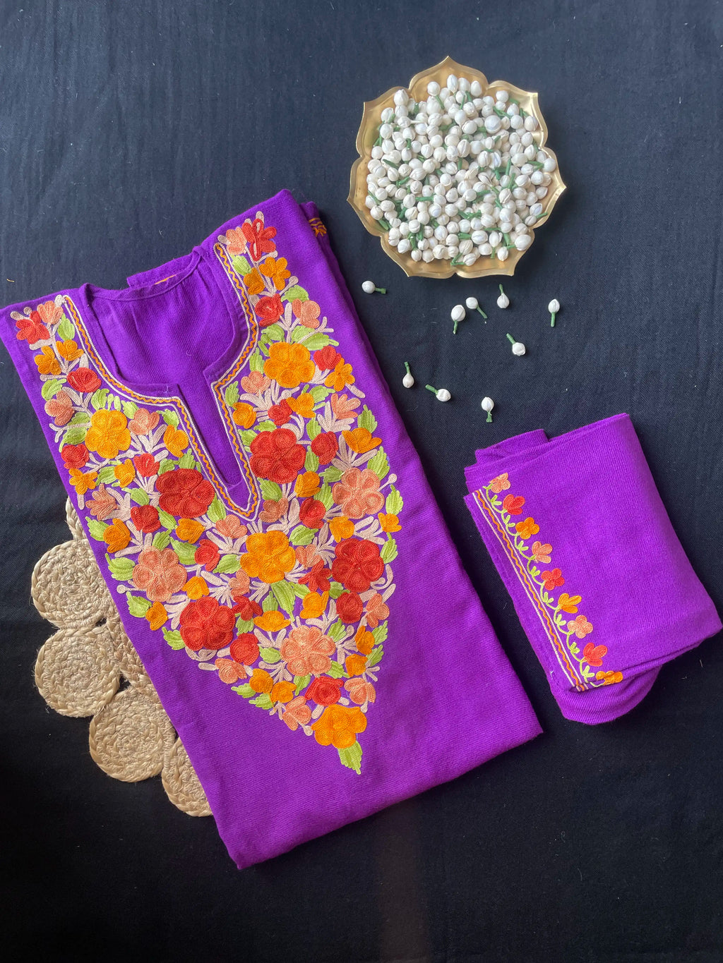 Kashmiri Pheran Sets - Aari Embroidered