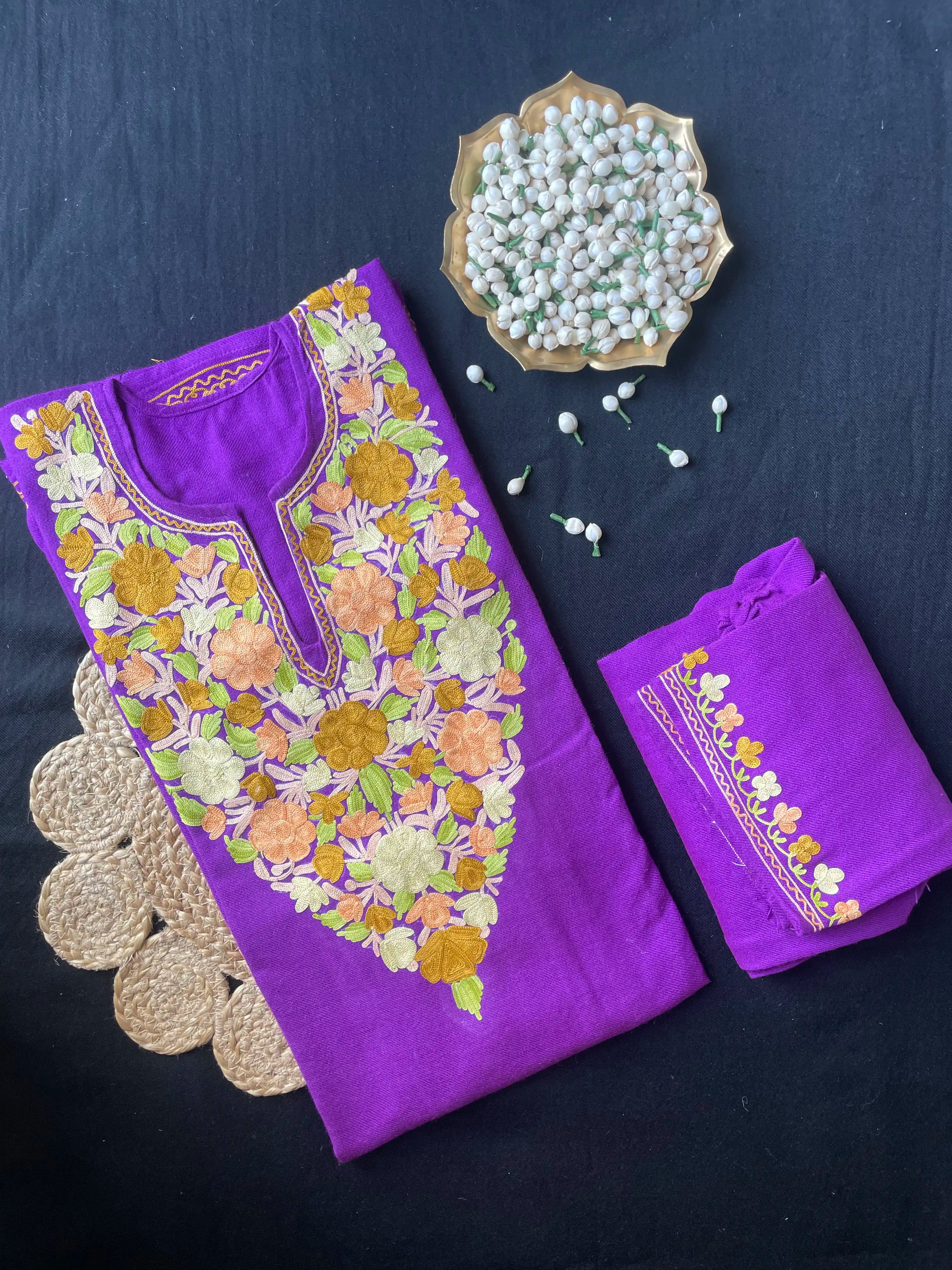 Kashmiri Pheran Sets - Aari Embroidered