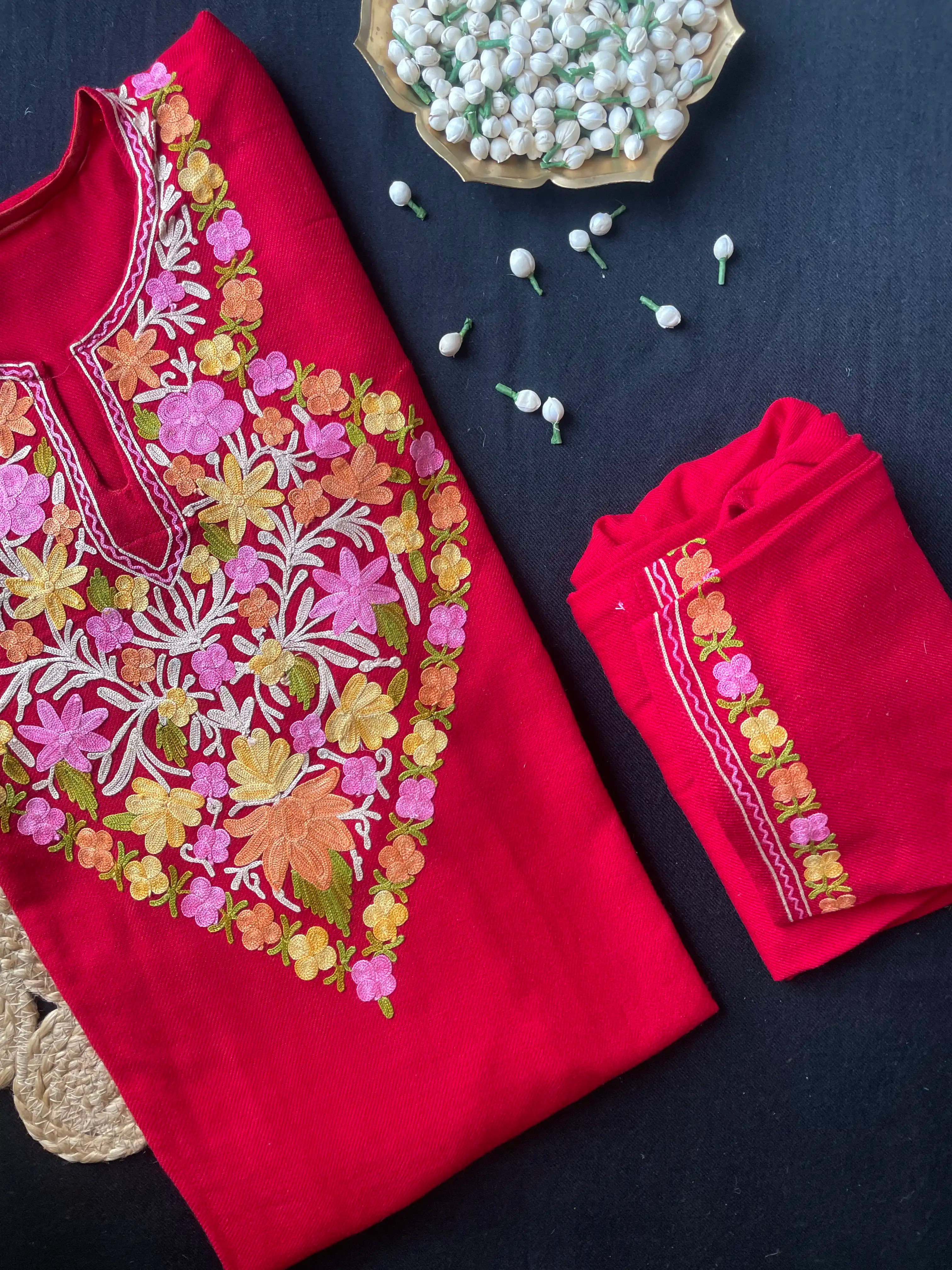 Kashmiri Pheran Sets - Aari Embroidered