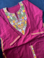 Kashmiri Pheran Sets - Aari Embroidered