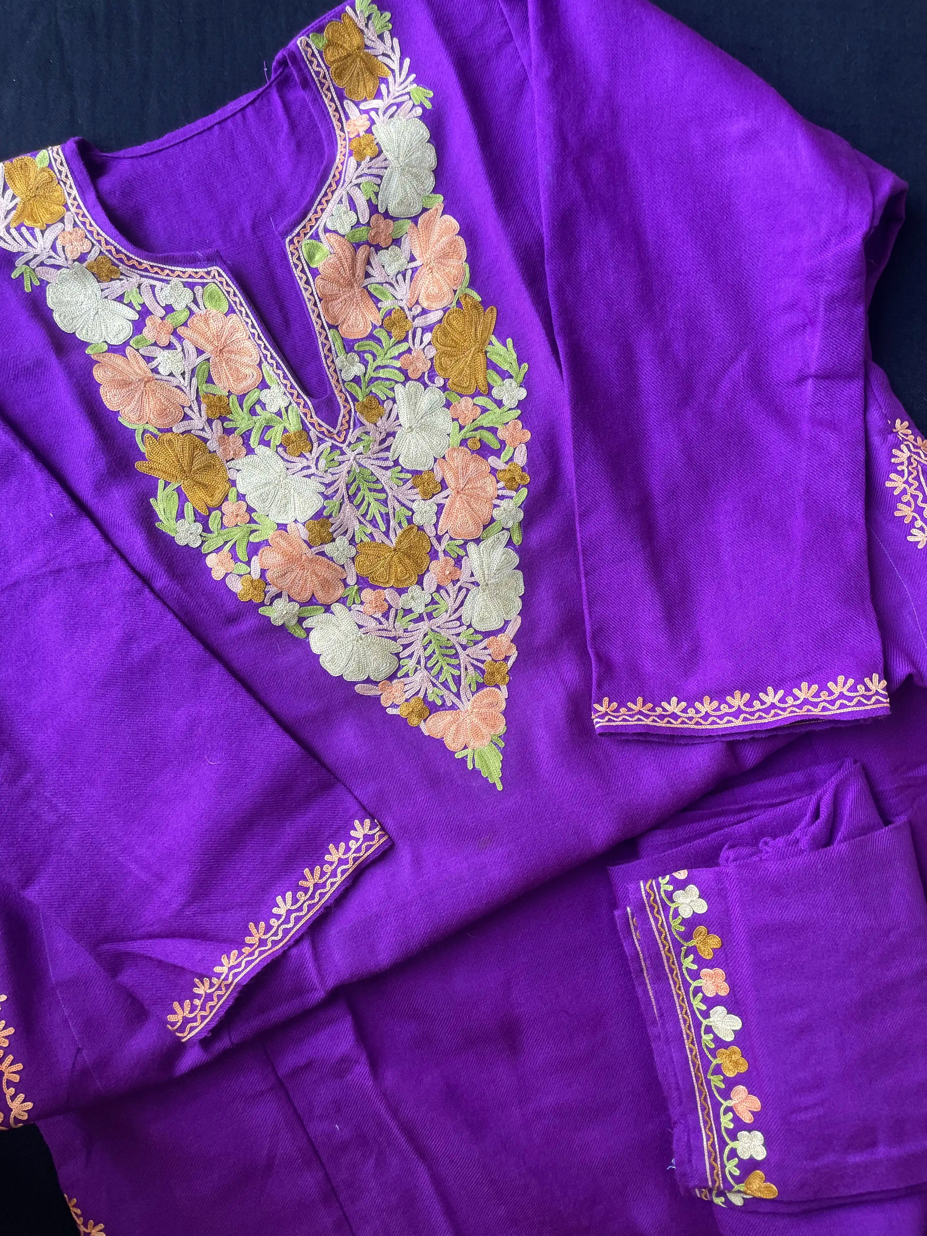 Kashmiri Pheran Sets - Aari Embroidered