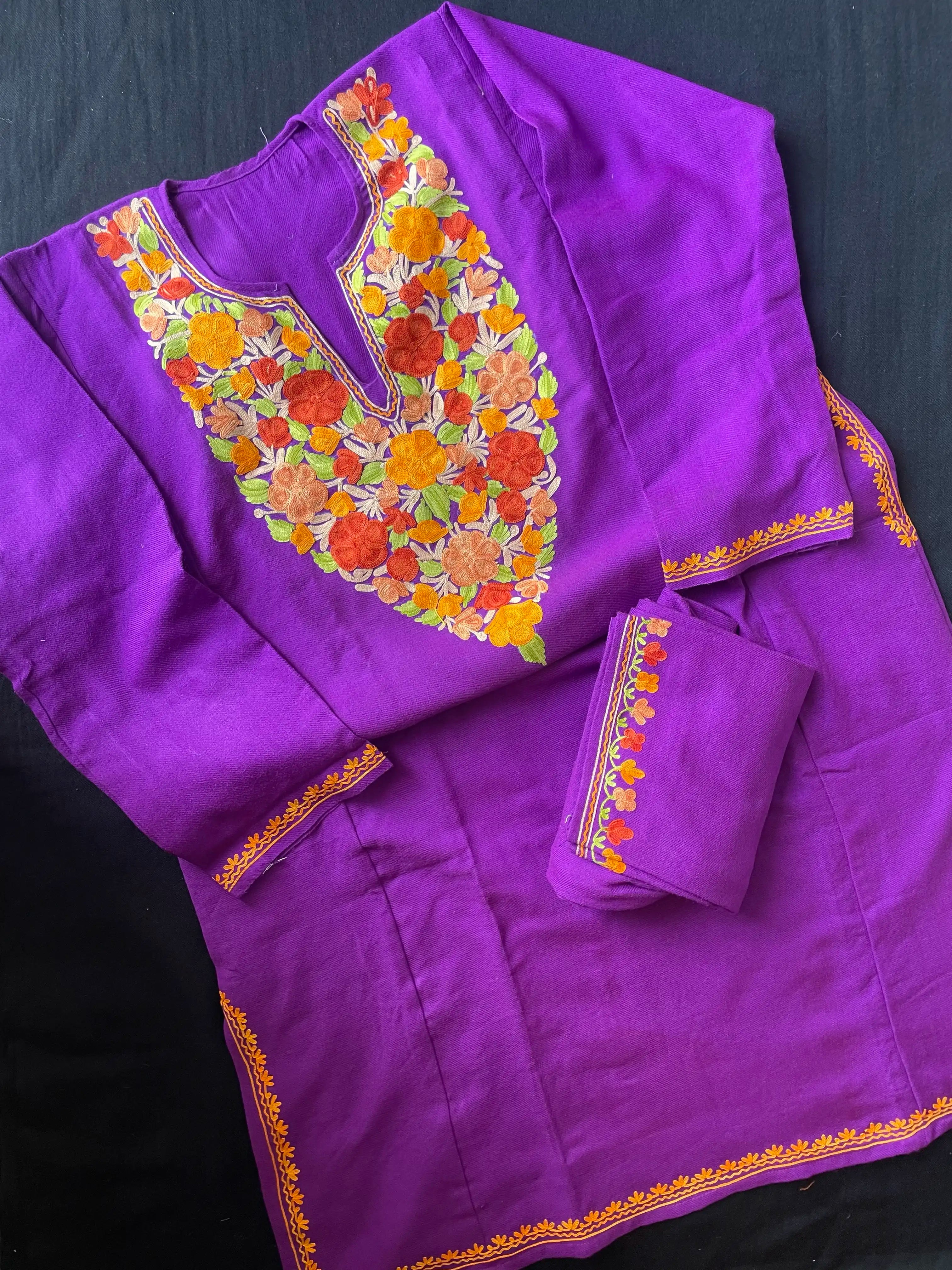 Kashmiri Pheran Sets - Aari Embroidered