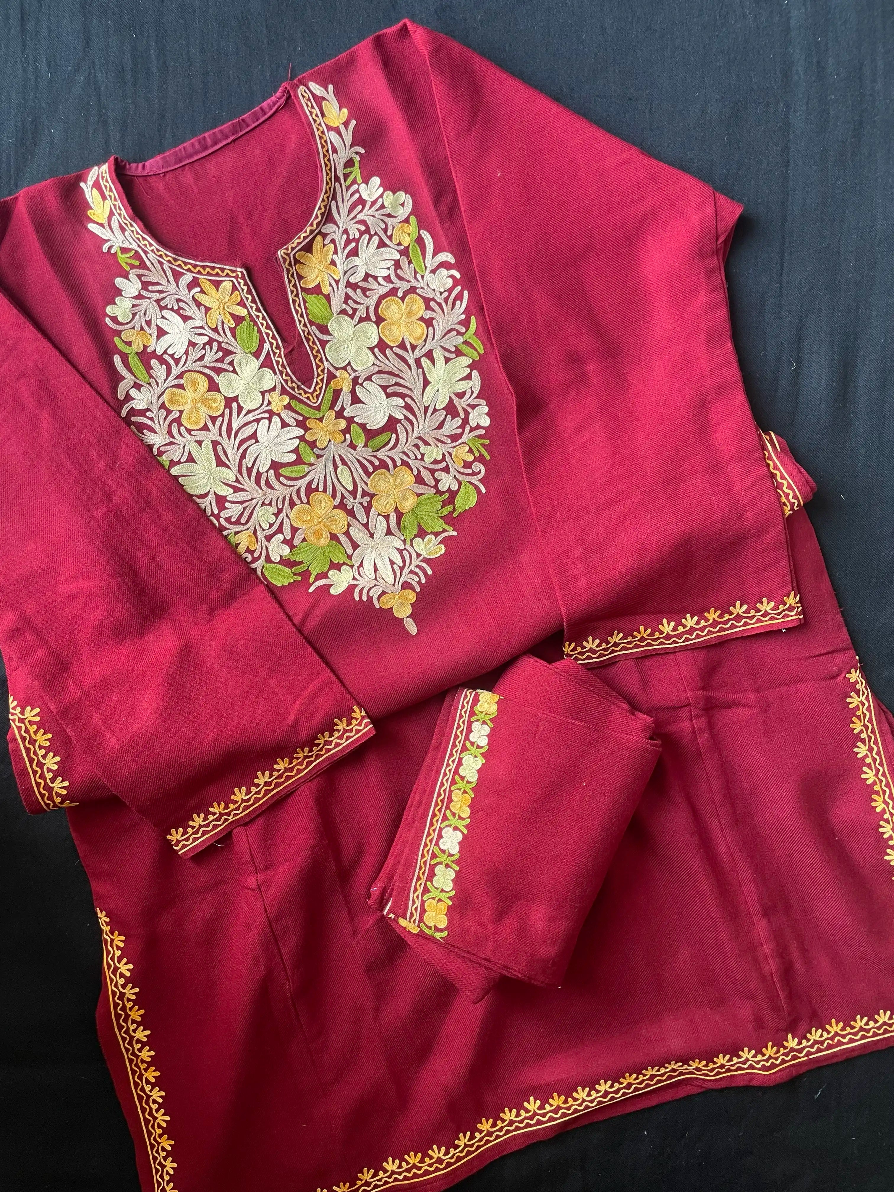 Kashmiri Pheran Sets - Aari Embroidered