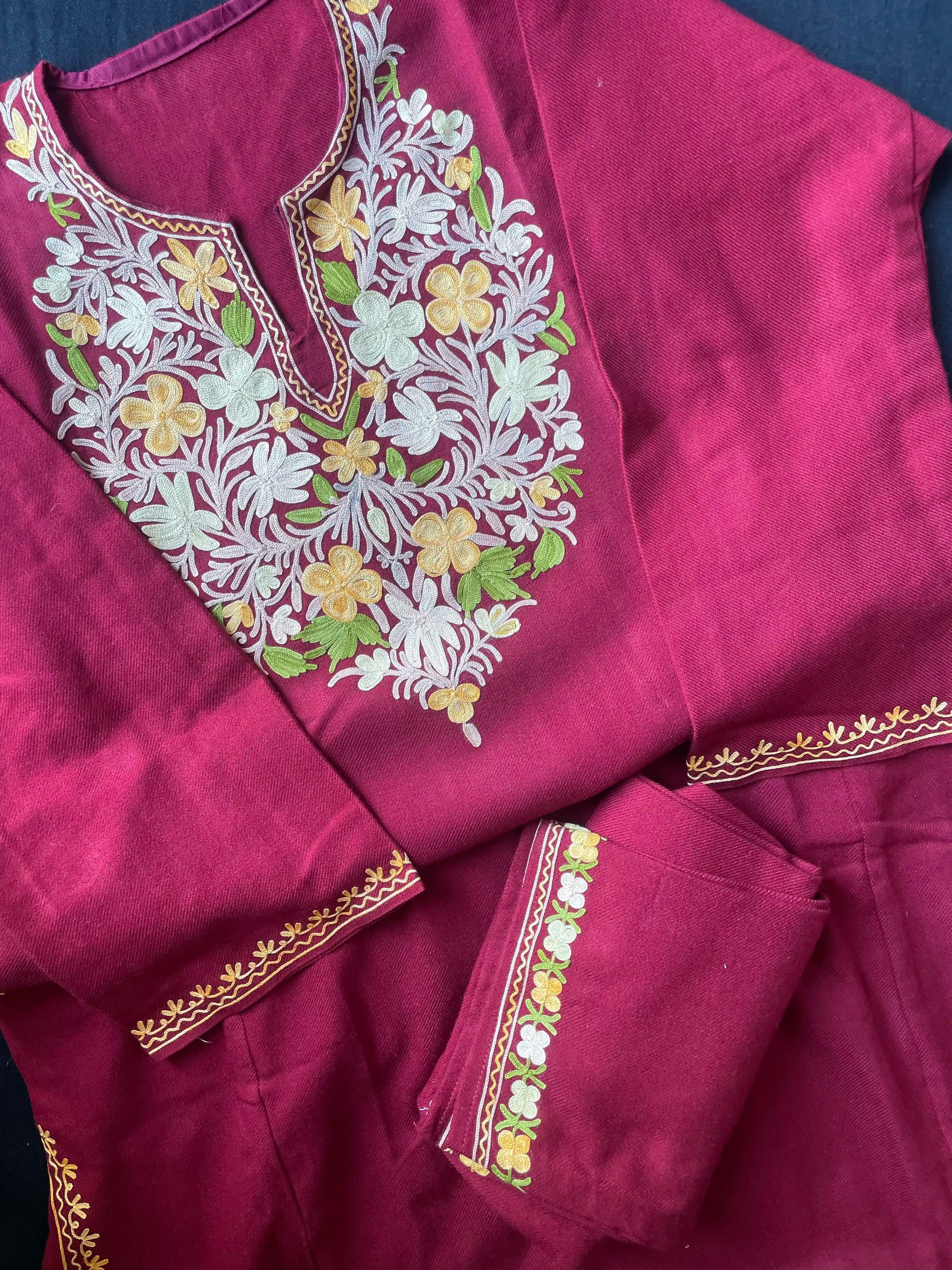 Kashmiri Pheran Sets - Aari Embroidered