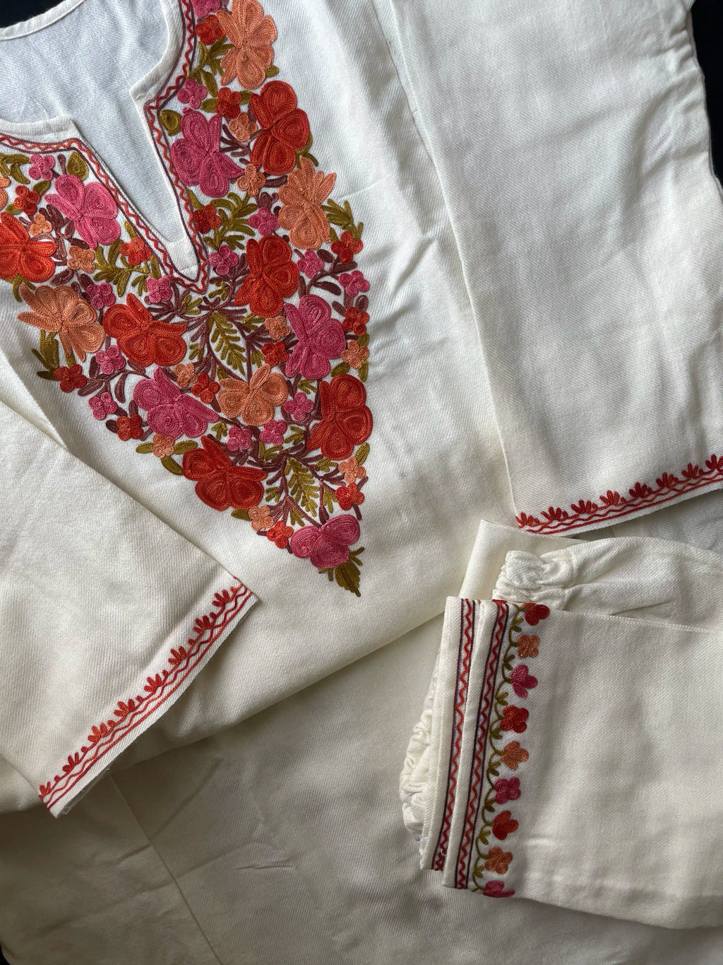 Kashmiri Pheran Sets - Aari Embroidered