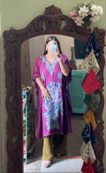 Crushed Cotton Kashmiri Kaftan - Aari