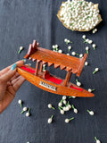 Wooden Shikara — Hand Carved