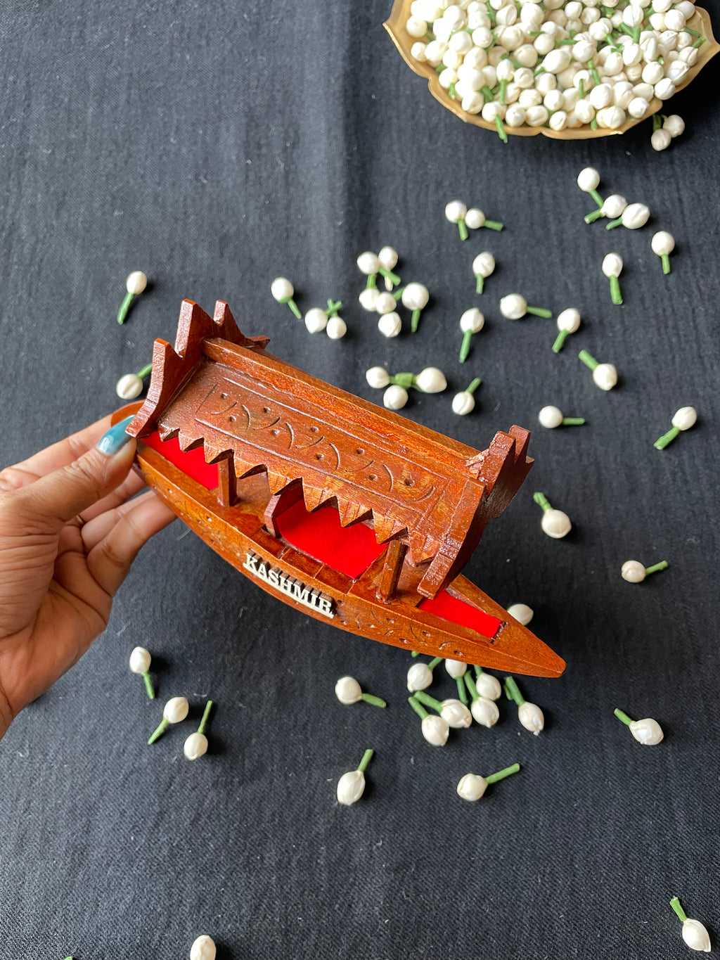 Wooden Shikara — Hand Carved