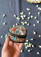Papier-Mâché Trinket Box — Hand-Painted