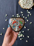 Papier-Mâché Trinket Box — Hand-Painted