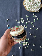 Papier-Mâché Trinket Box — Hand-Painted