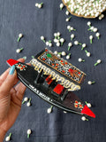 Papier-Mâché Wooden Shikara — Hand-Painted