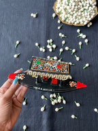 Papier-Mâché Wooden Shikara — Hand-Painted