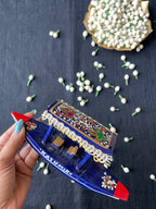 Papier-Mâché Wooden Shikara — Hand-Painted