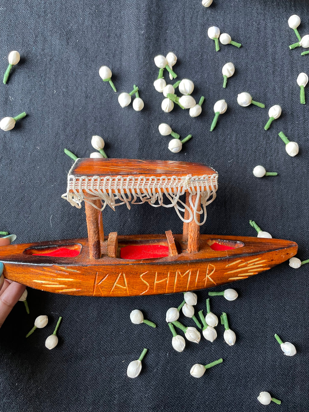 Wooden Shikara — Hand Carved