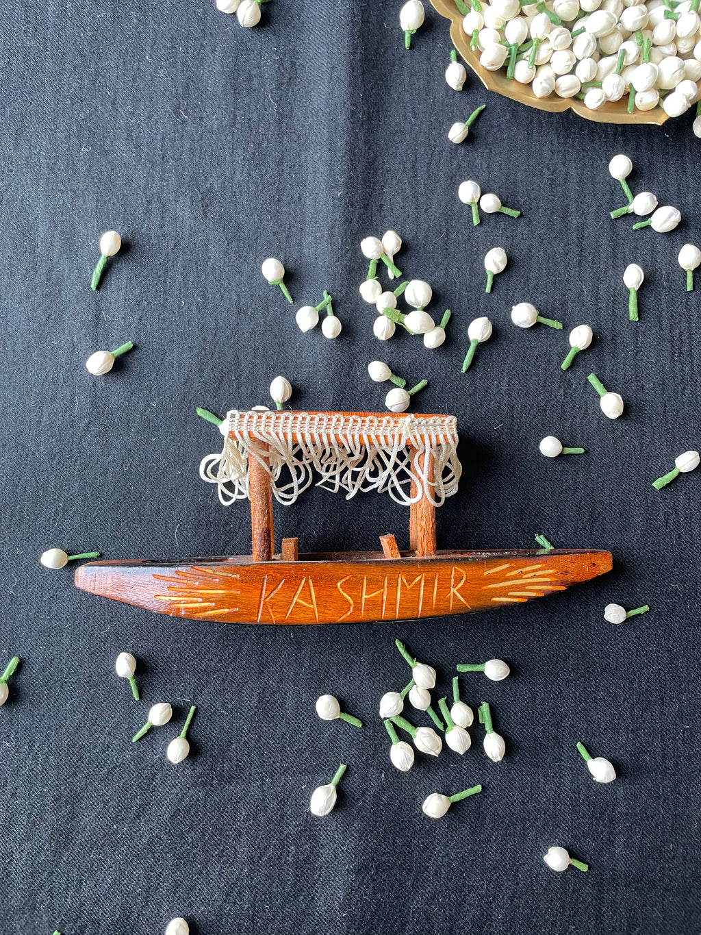 Wooden Shikara — Hand Carved