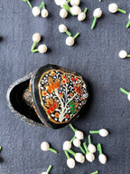 Papier-Mâché Trinket Box — Hand-Painted