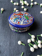 Papier-Mâché Trinket Box — Hand-Painted