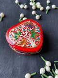 Papier-Mâché Trinket Box — Hand-Painted