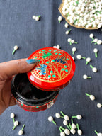 Papier-Mâché Trinket Box — Hand-Painted