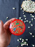Papier-Mâché Trinket Box — Hand-Painted