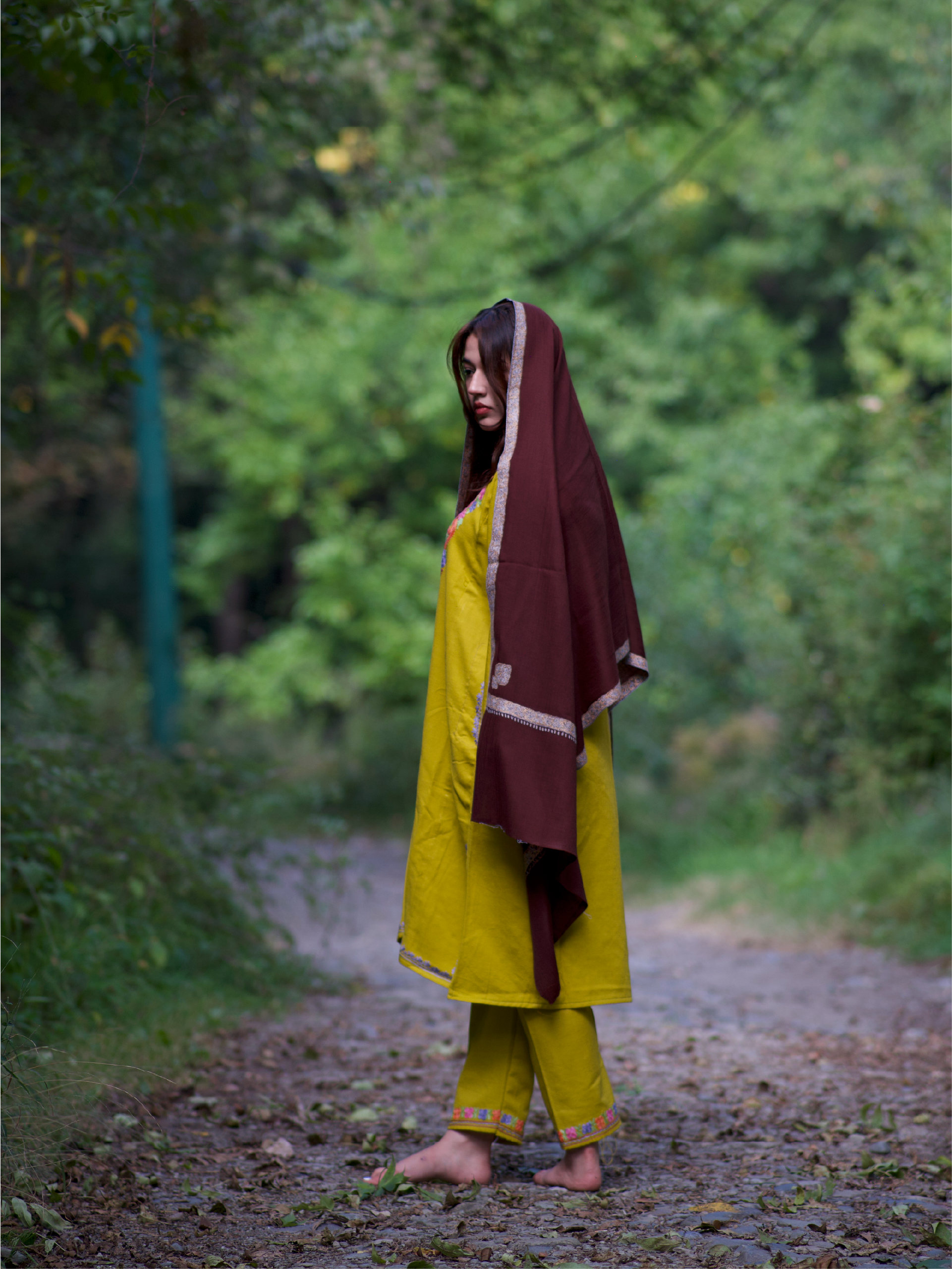 Kashmiri Lambswool | Sozni Stole Neemdore | Premium Heritage