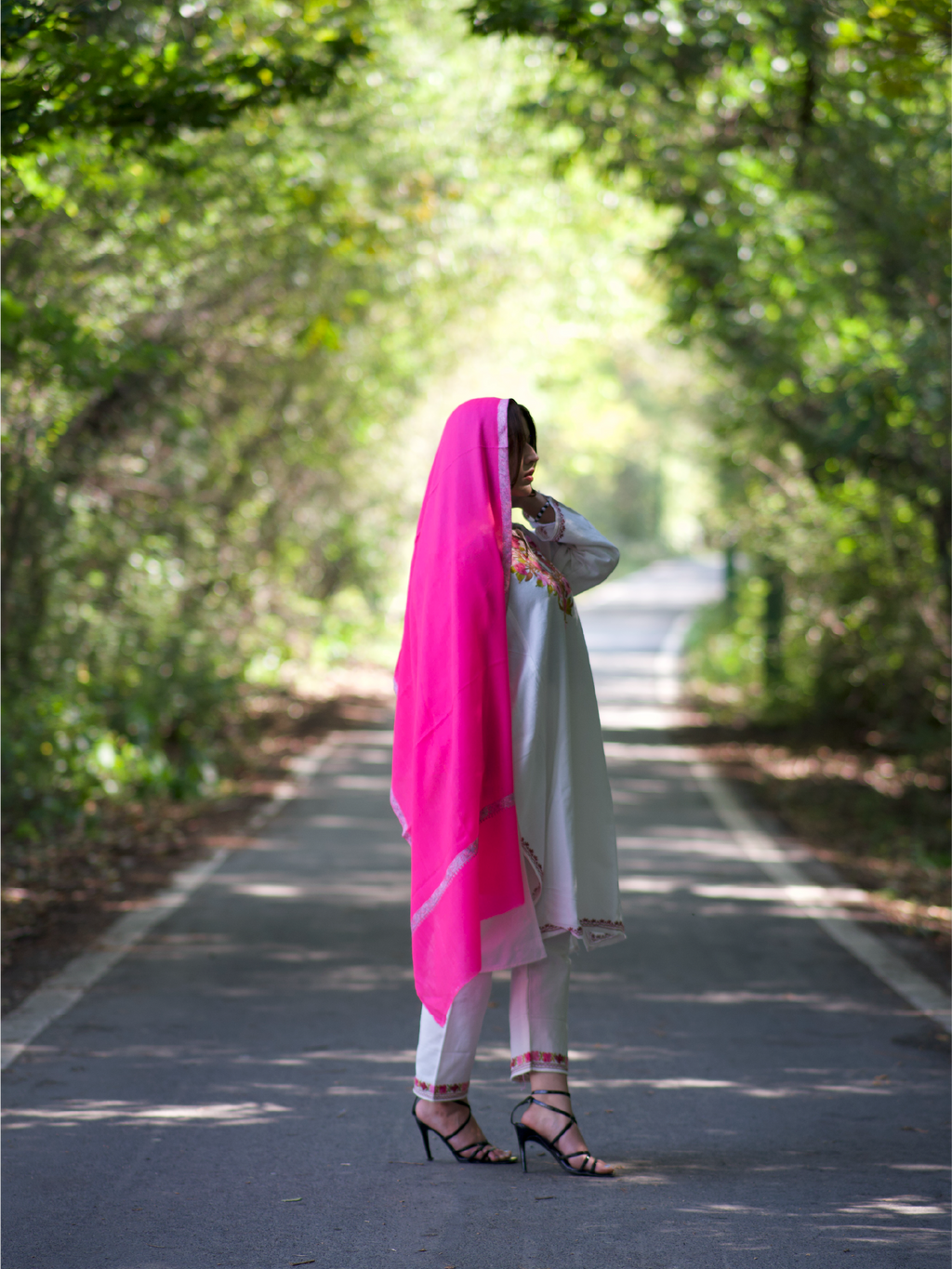 Kashmiri Lambswool | Sozni Stole Neemdore | Premium Heritage