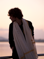 Kashmiri Lambswool | Sozni Stole Neemdore | Premium Heritage