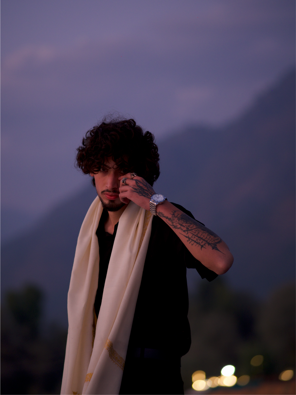 Kashmiri Lambswool | Sozni Stole Neemdore | Premium Heritage