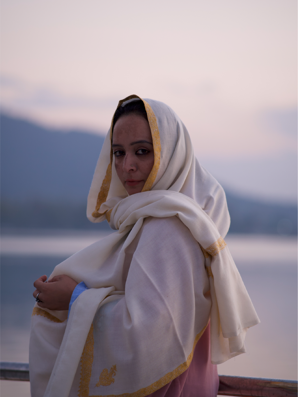 Kashmiri Lambswool | Sozni Stole Neemdore | Premium Heritage