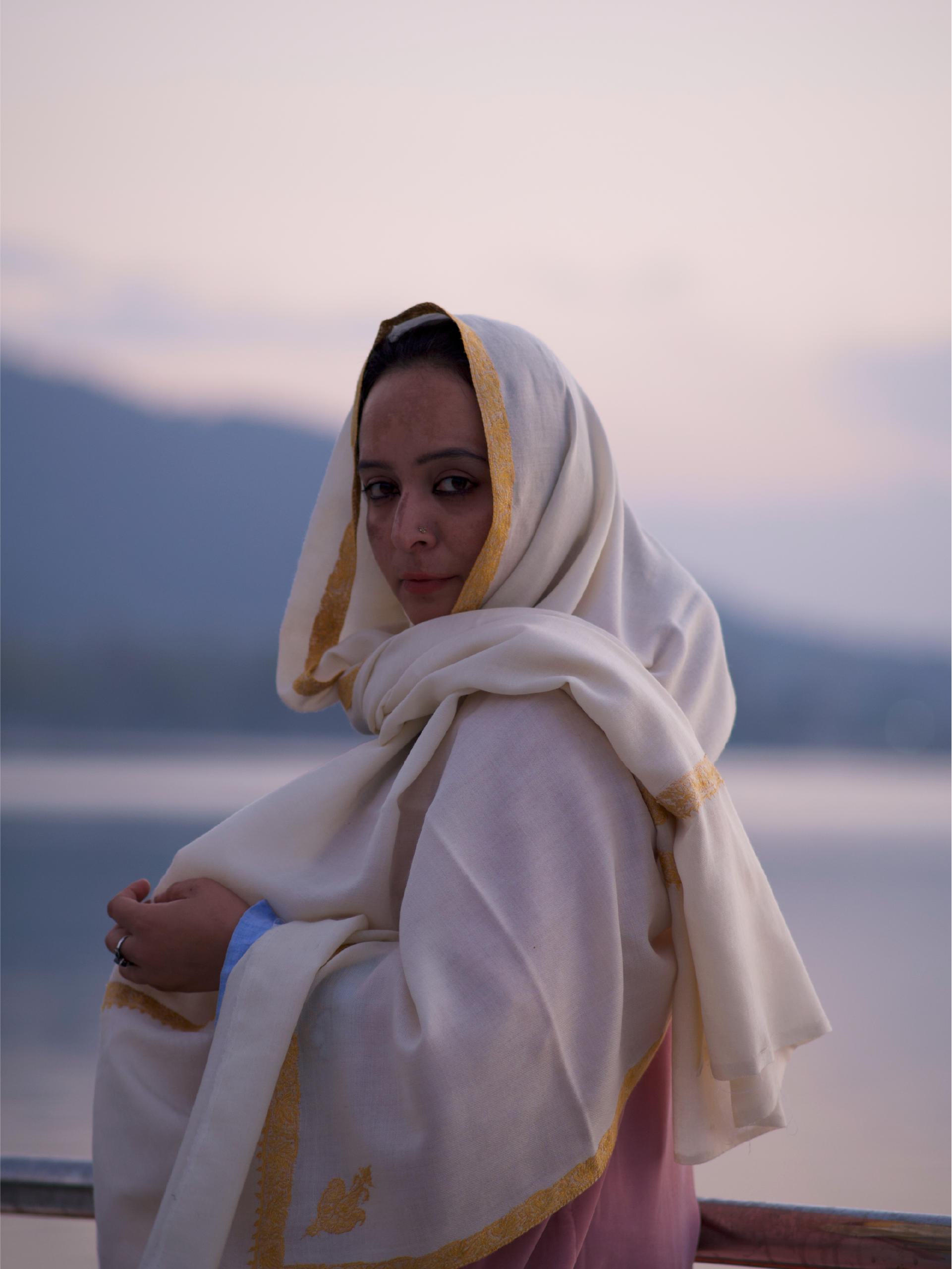 Kashmiri Lambswool | Sozni Stole Neemdore | Premium Heritage