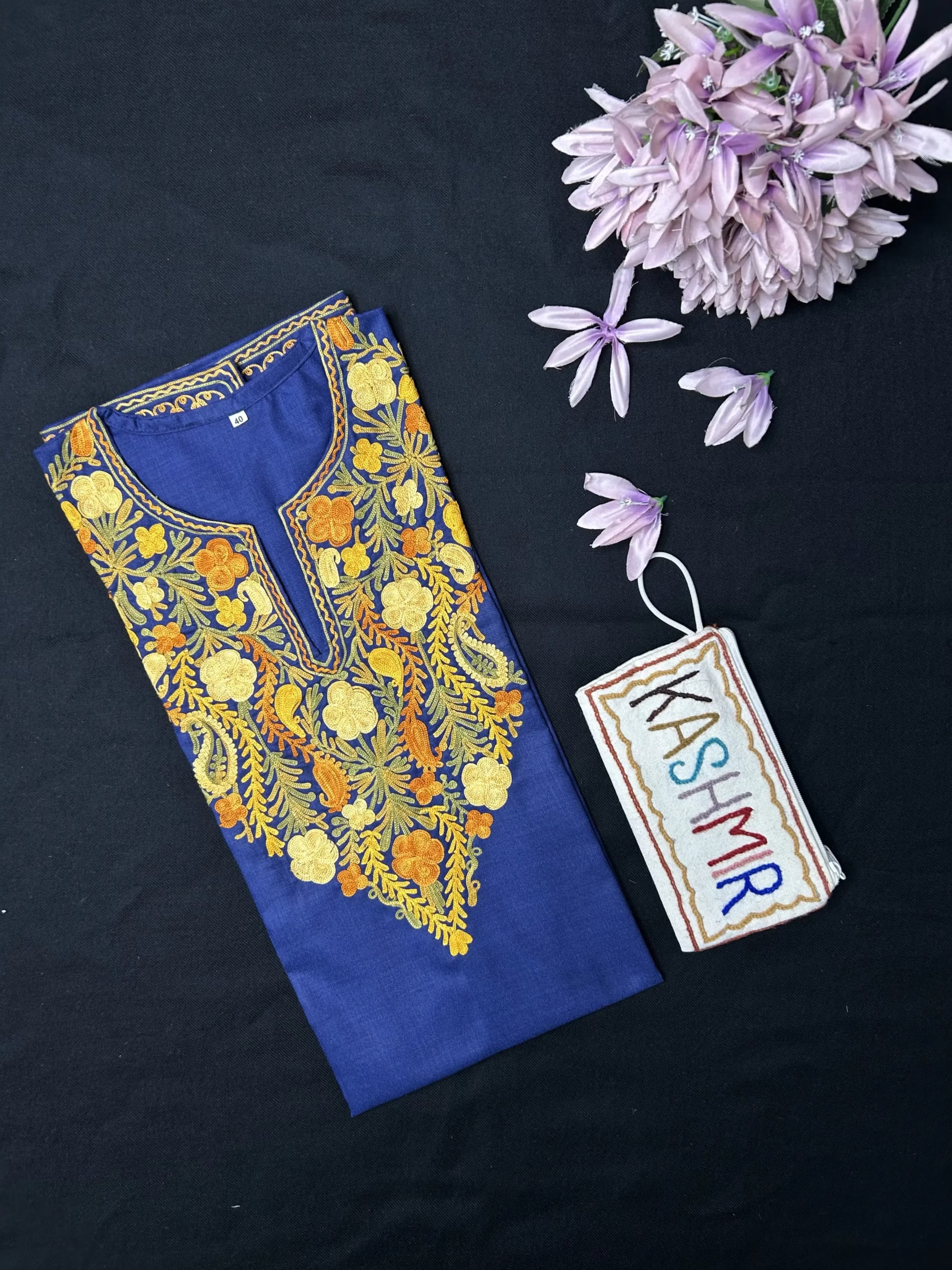 Cotton Long Kurti - Blue