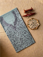 Crushed Cotton 2pc. Unstitched Suit - Kashmiri Aari