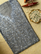 Crushed Cotton 2pc. Unstitched Suit - Kashmiri Aari