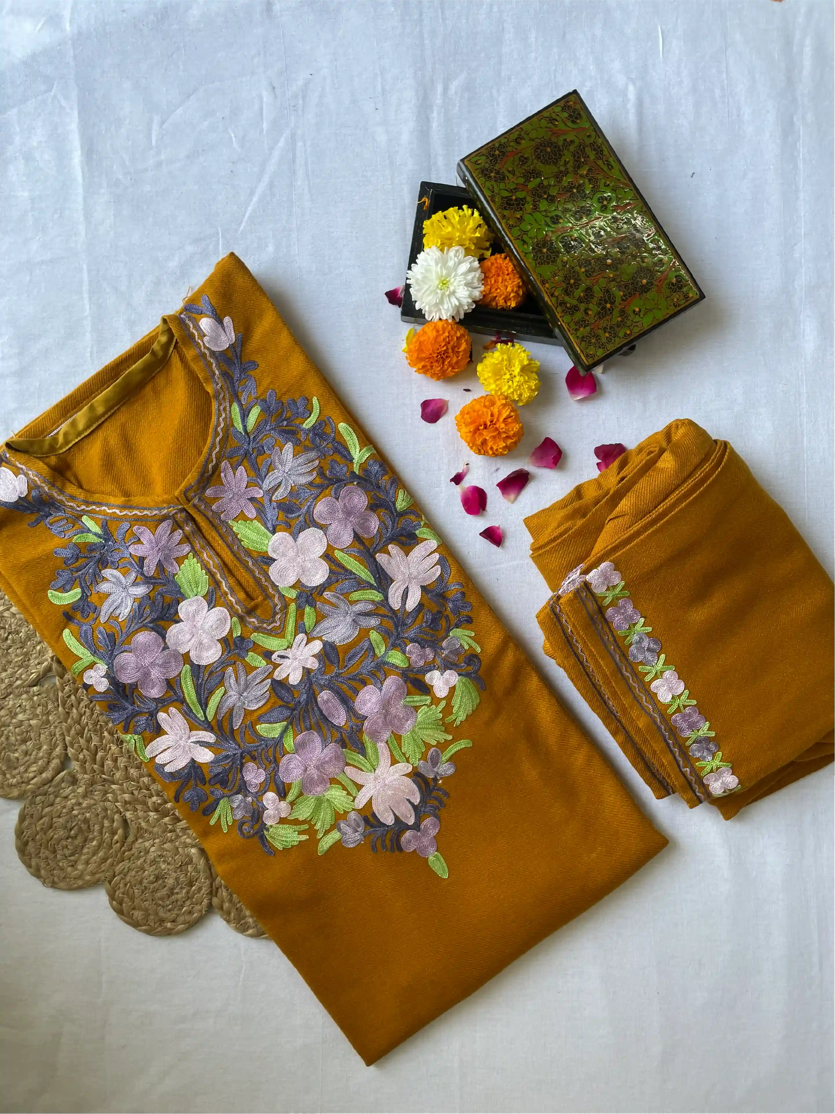 Kashmiri Pheran Sets - Aari Embroidered